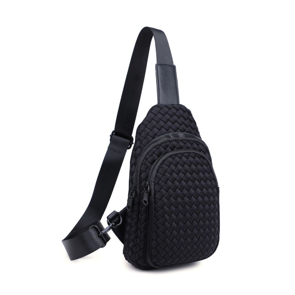 Product Image of Sol and Selene Beyond The Horizon - Woven Neoprene Sling Backpack 841764108034 View 6 | Black