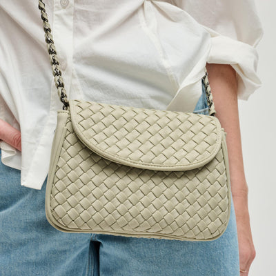 Woman wearing Sage Sol and Selene Astra Shoulder Bag 841764112451 View 1 | Sage