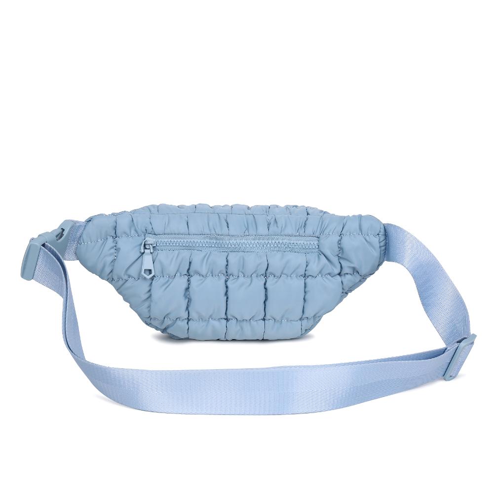 Woman wearing Sky Blue Sol and Selene Resurgence Belt Bag 841764109659 View 7 | Sky Blue