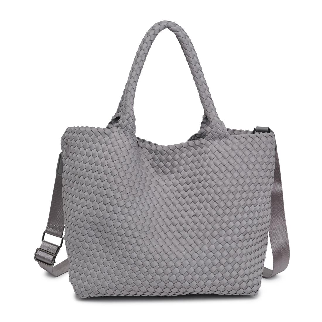Woman wearing Fog Sol and Selene Sky's The Limit - Medium Tote 841764111300 View 5 | Fog
