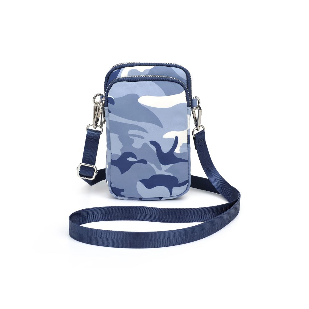 Sol and Selene Divide & Conquer Crossbody 841764106054 View 1 | Blue Camo Silver