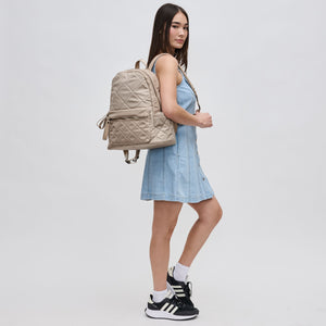 Woman wearing Nude Sol and Selene Motivator - Medium Backpack 841764107709 View 3 | Nude