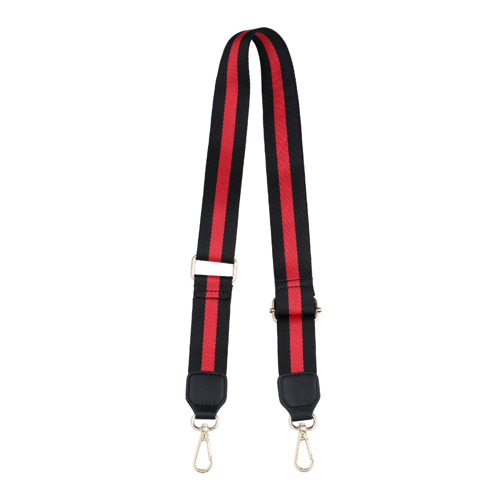 Sol and Selene Adjustable Shoulder Crossbody Strap Shoulder Strap 841764106207 View 6 | Black Red Black