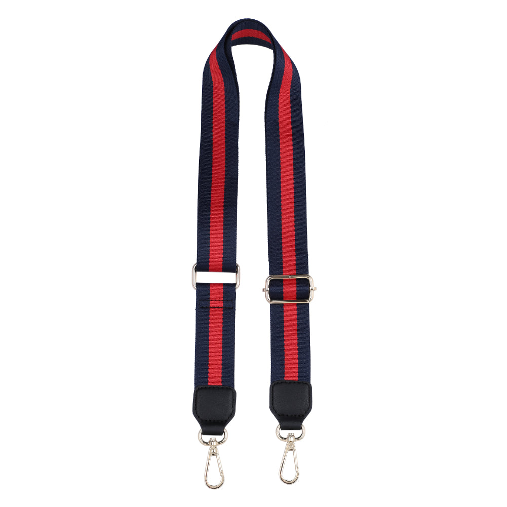 Sol and Selene Adjustable Shoulder Crossbody Strap Shoulder Strap 841764106252 View 5 | Navy Red Navy