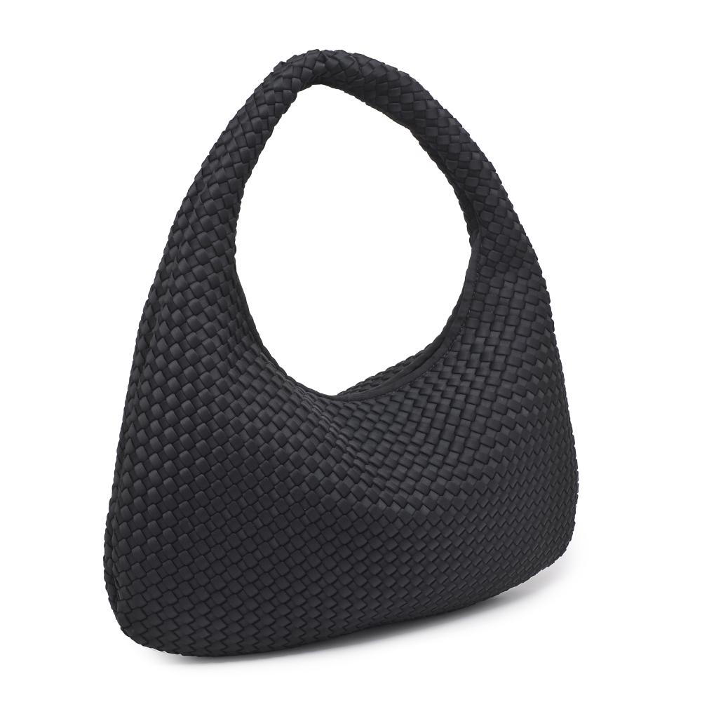Sol and Selene Dare to Dream - Large Woven Neoprene Hobo 841764110914 View 6 | Black