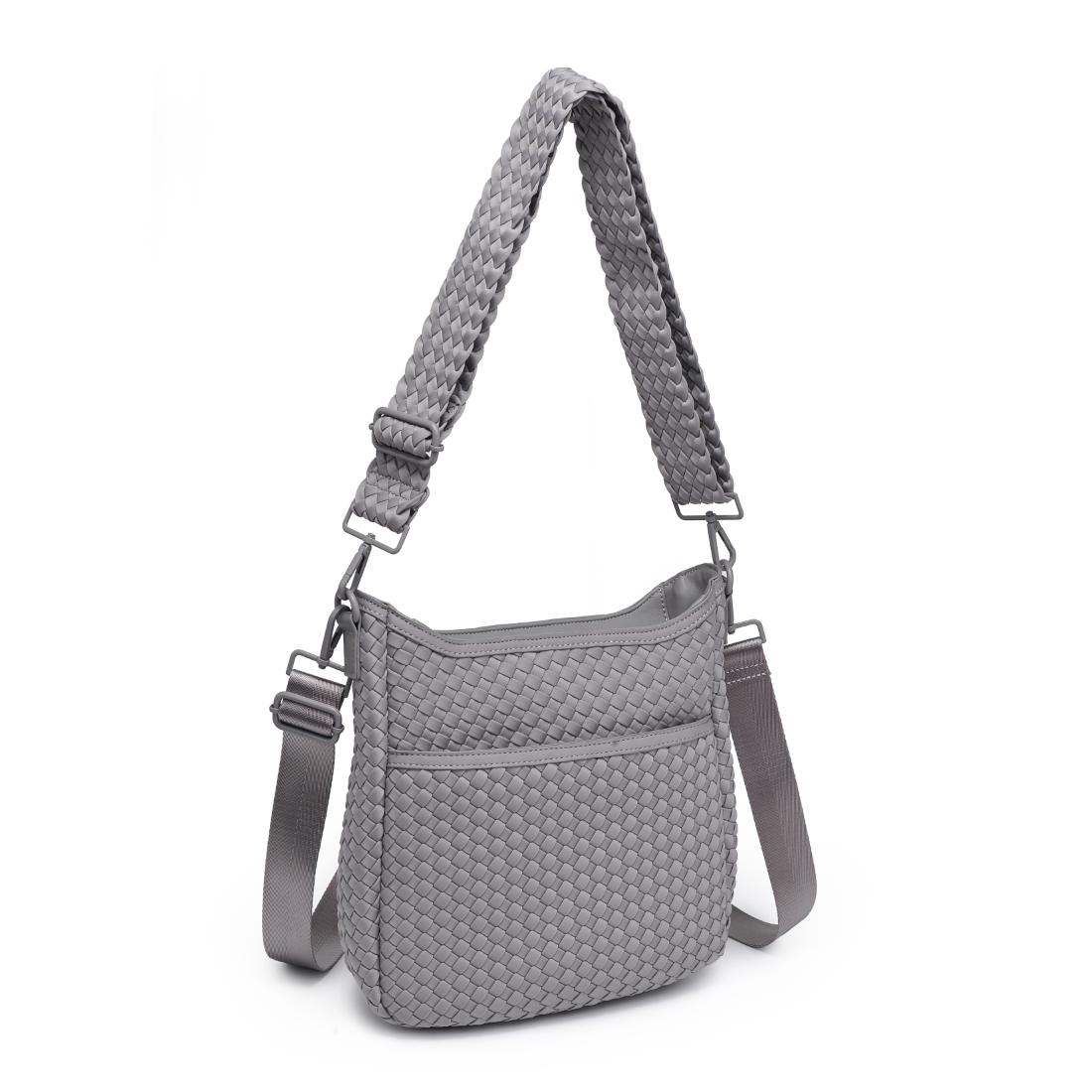 Woman wearing Fog Sol and Selene Kismet - Woven Neoprene Crossbody 841764111522 View 6 | Fog