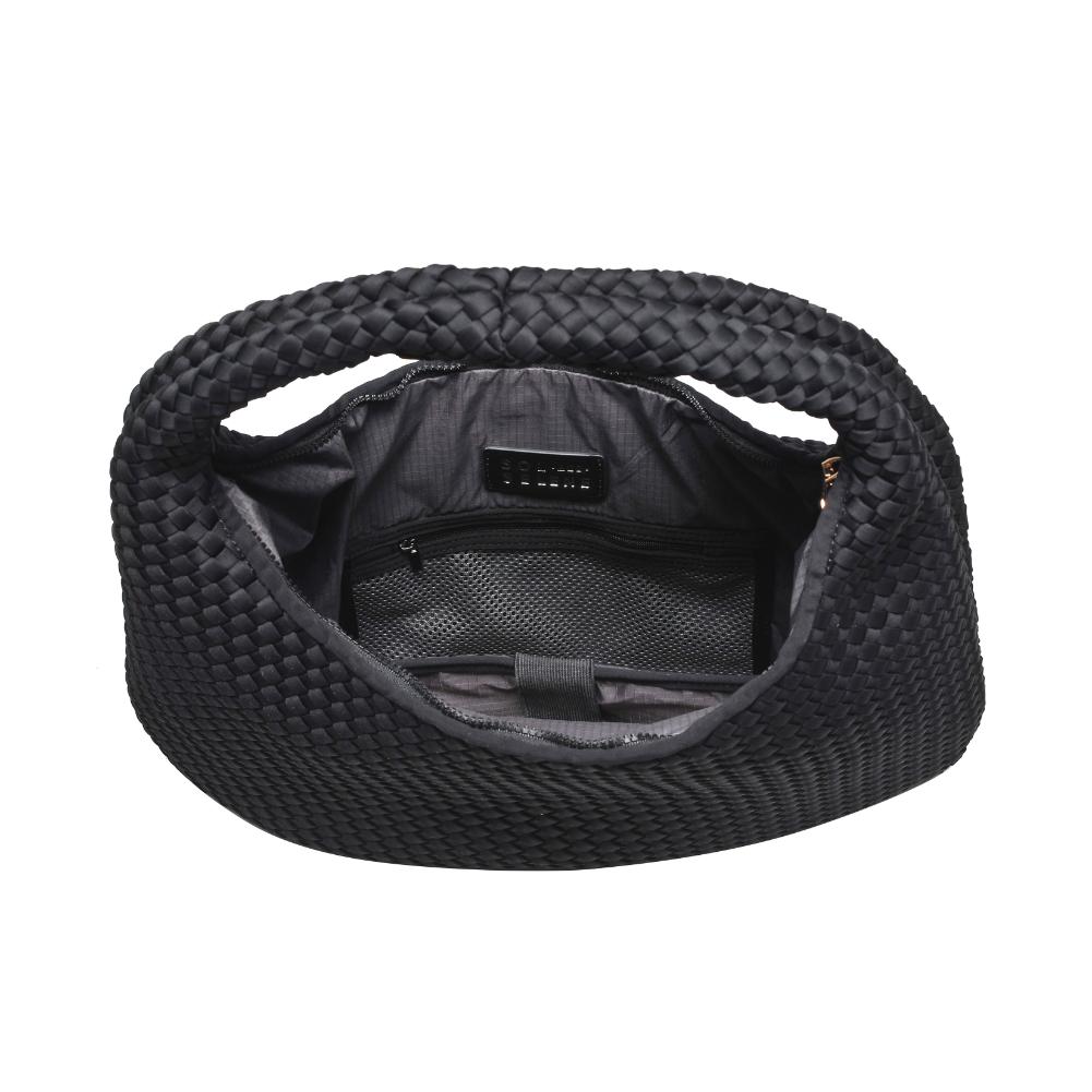 Sol and Selene Dare to Dream - Large Woven Neoprene Hobo 841764110914 View 8 | Black