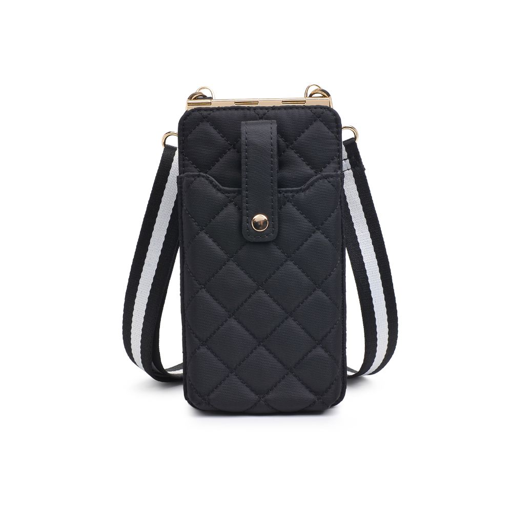 Sol and Selene Duality - Quilted Cell Phone Crossbody 840611182265 View 5 | Black