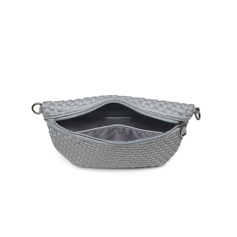 Woman wearing Grey Sol and Selene Ethereal - Woven Neoprene Crossbody 841764110877 View 9 | Grey