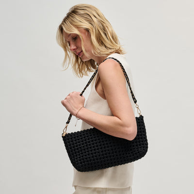 Woman wearing Black Sol and Selene Eclipse Shoulder Bag 841764112840 View 1 | Black