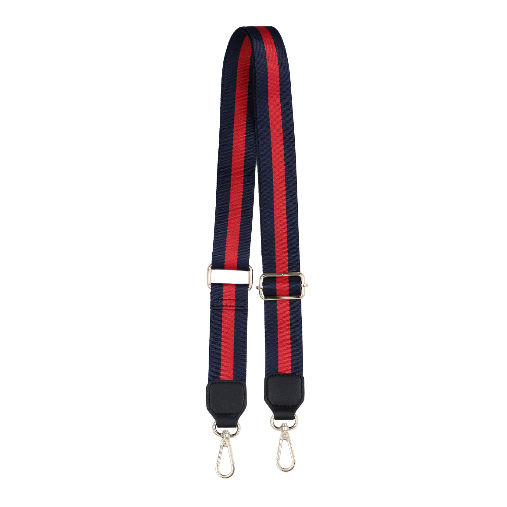 Sol and Selene Adjustable Shoulder Crossbody Strap Shoulder Strap 841764106252 View 7 | Navy Red Navy