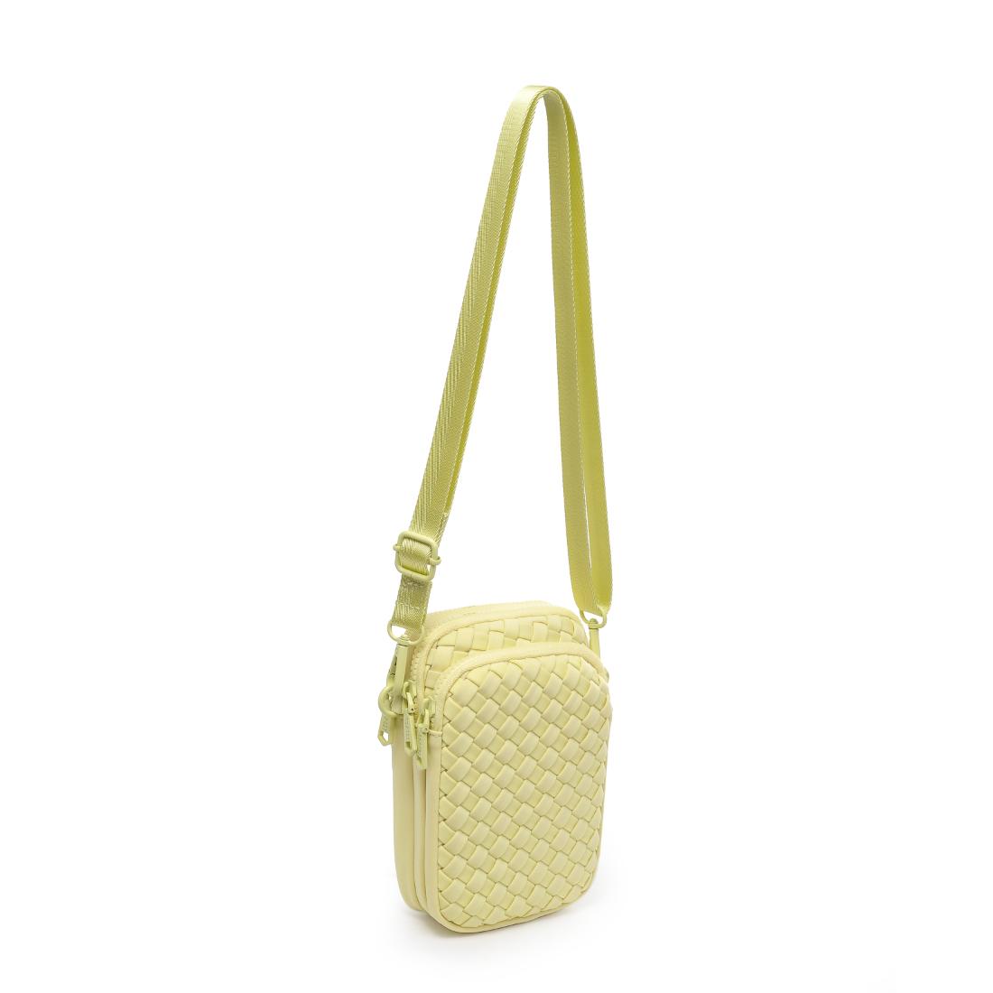 Woman wearing Butter Sol and Selene Divide & Conquer - Woven Neoprene Crossbody 841764111249 View 6 | Butter