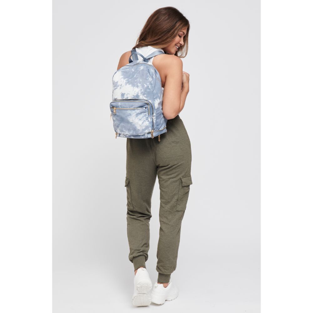 Woman wearing Cloud Grey Sol and Selene Second Chance Backpack 841764105750 View 3 | Cloud Grey
