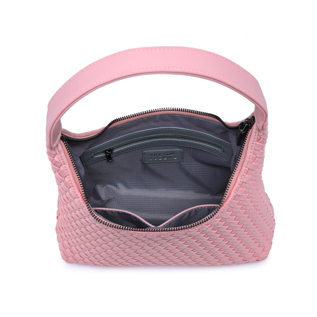 Sol and Selene Harmonia - Woven Neoprene Shoulder Bag 841764112512 View 8 | Blush