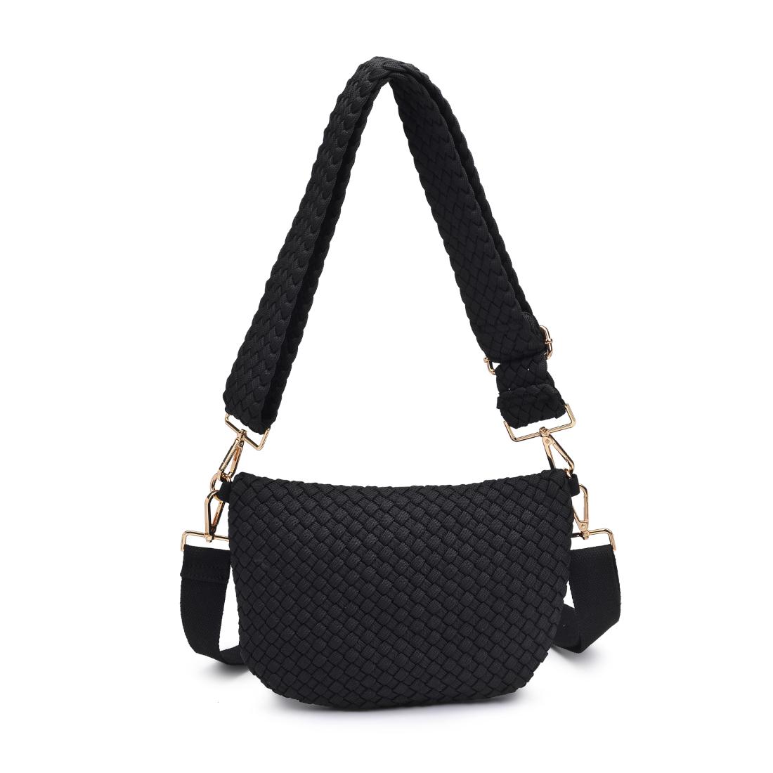 Product Image of Sol and Selene Ethereal - Woven Laced Up Eco-Edition Crossbody 841764111539 View 7 | Black