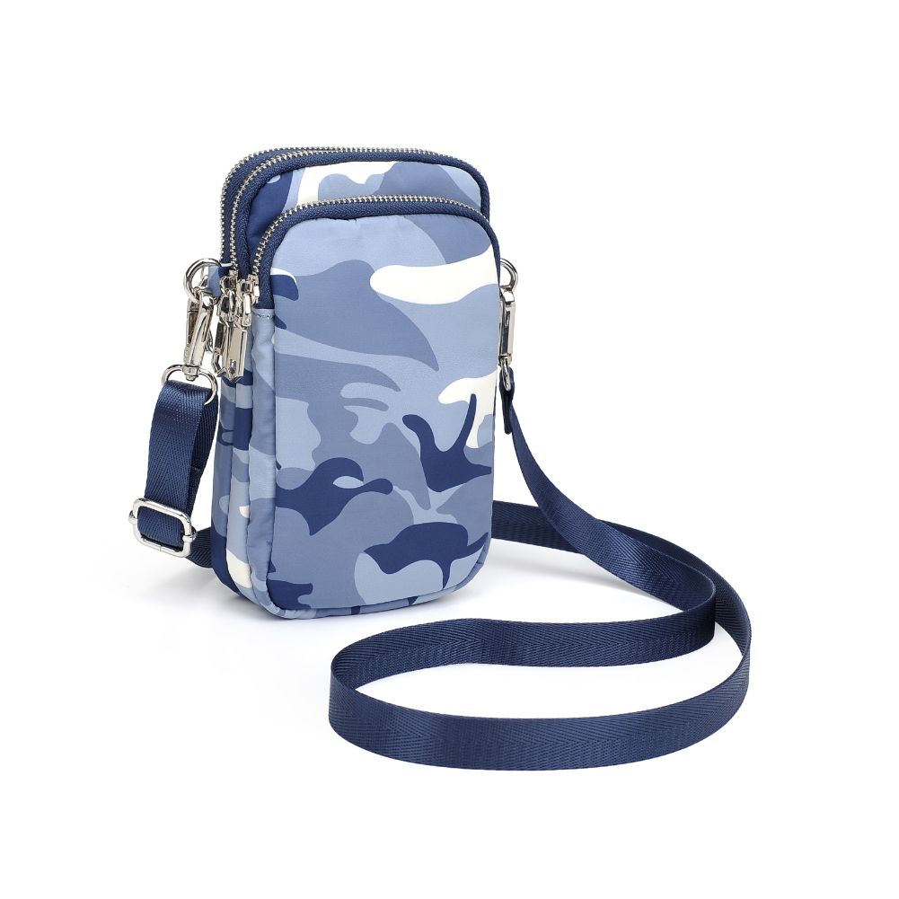 Sol and Selene Divide & Conquer Crossbody 841764106054 View 2 | Blue Camo Silver
