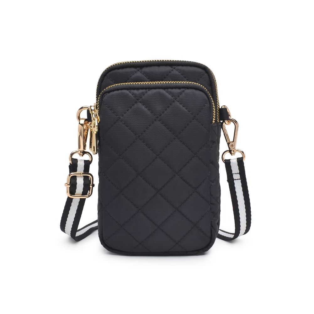 Woman wearing Black Sol and Selene Divide & Conquer - Quilted Crossbody 841764107440 View 5 | Black