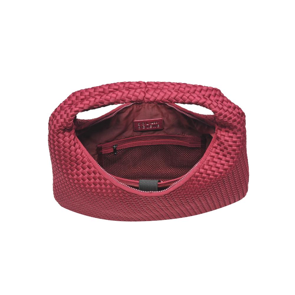 Sol and Selene Dare to Dream - Large Woven Neoprene Hobo 841764110969 View 8 | Wine