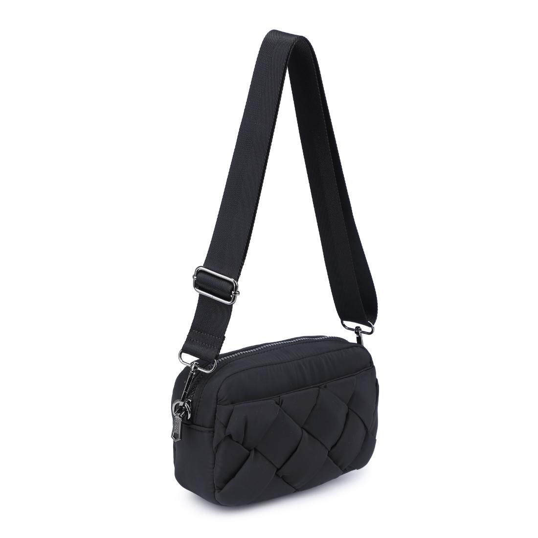 Woman wearing Black Sol and Selene Inspiration - Braided Woven Nylon Crossbody 841764111775 View 6 | Black