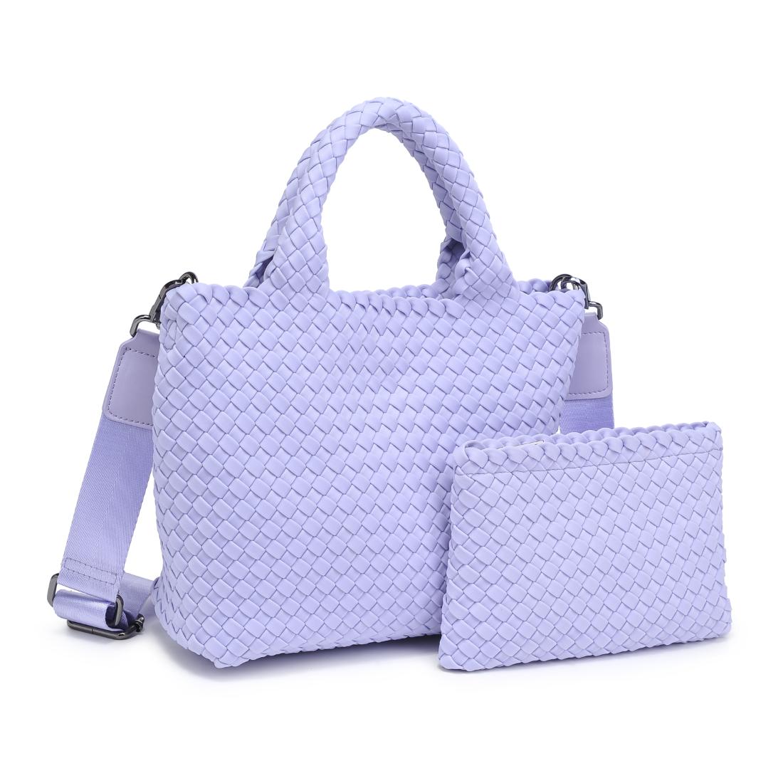 Woman wearing Lilac Sol and Selene Sky's The Limit - Small Crossbody 841764111416 View 7 | Lilac
