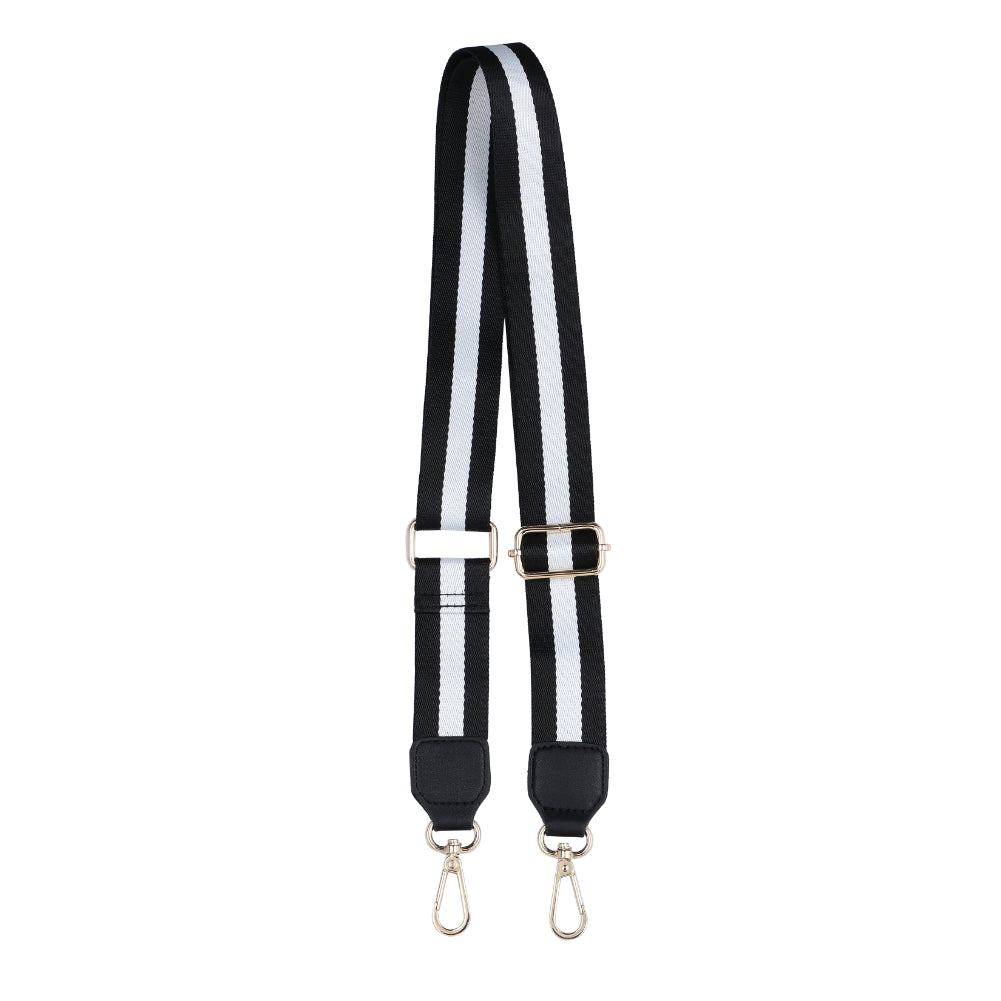 Sol and Selene Adjustable Shoulder Crossbody Strap Shoulder Strap 841764106245 View 7 | Black White Black