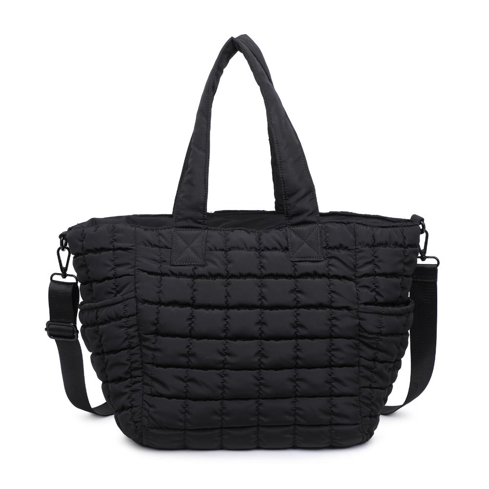 Woman wearing Black Sol and Selene Dreamer Tote 841764108447 View 7 | Black