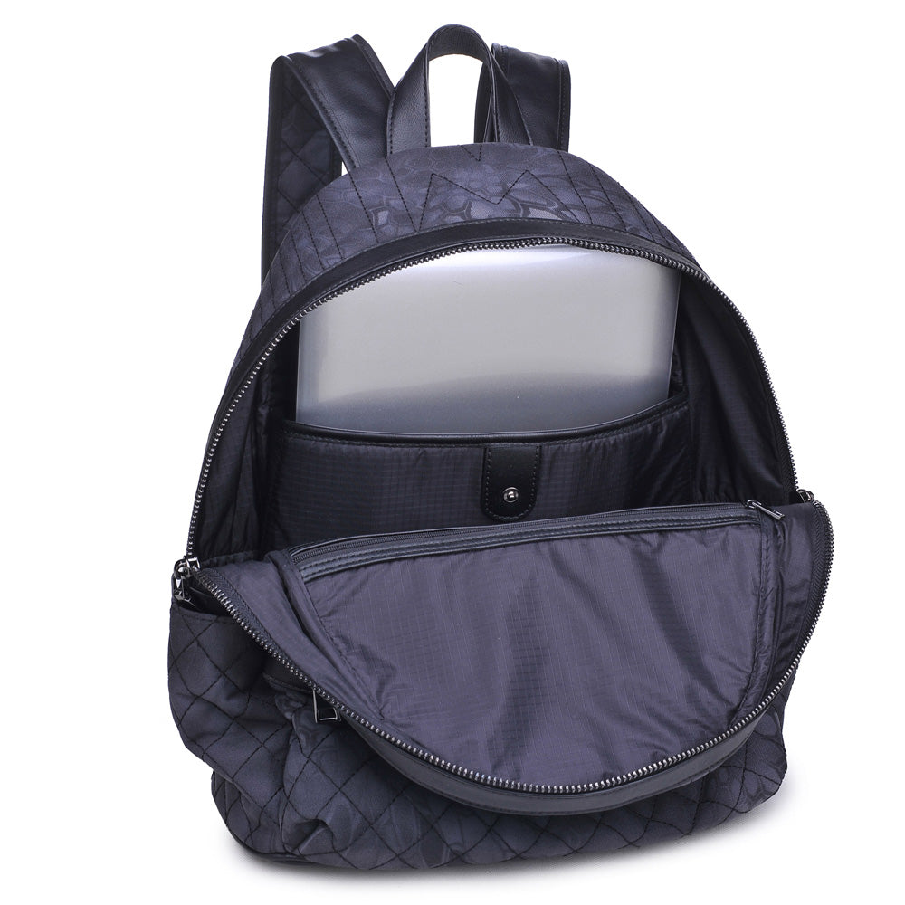 Product Image of Sol and Selene Cutting Edge Backpack 841764100588 View 2 | Gunmetal Multi