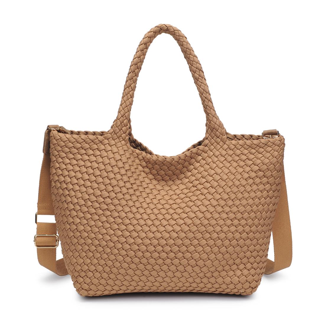 Product Image of Sol and Selene Sky's The Limit - Medium Laced Up Eco-Edition Tote 841764111621 View 5 | Nude