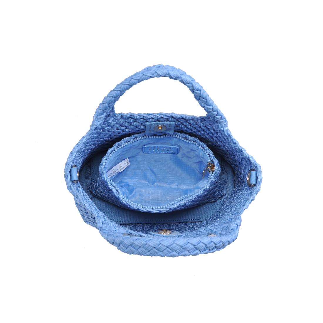 Product Image of Sol and Selene Sky's The Limit - Small Laced Up Eco-Edition Crossbody 841764111676 View 8 | Azure