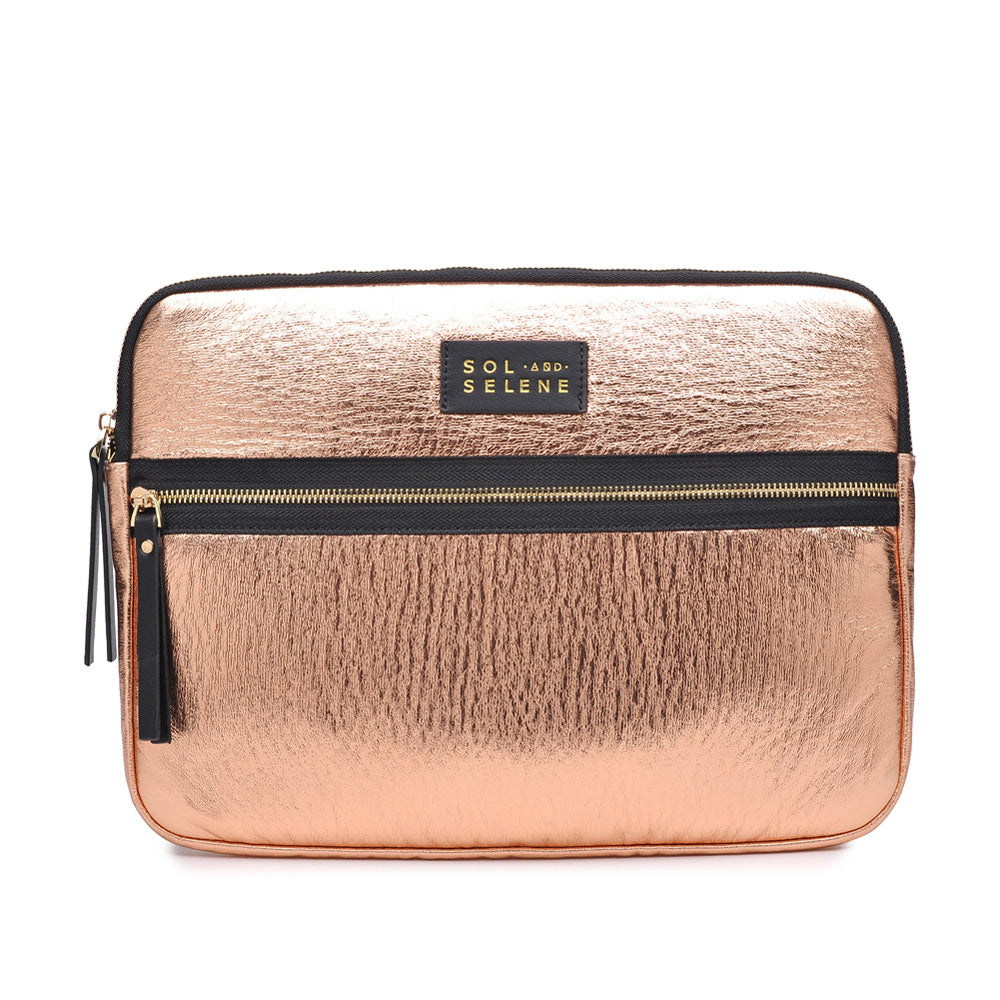 Product Image of Sol and Selene Self Made Computer Laptop Sleeve 841764103923 View 5 | Rose Gold