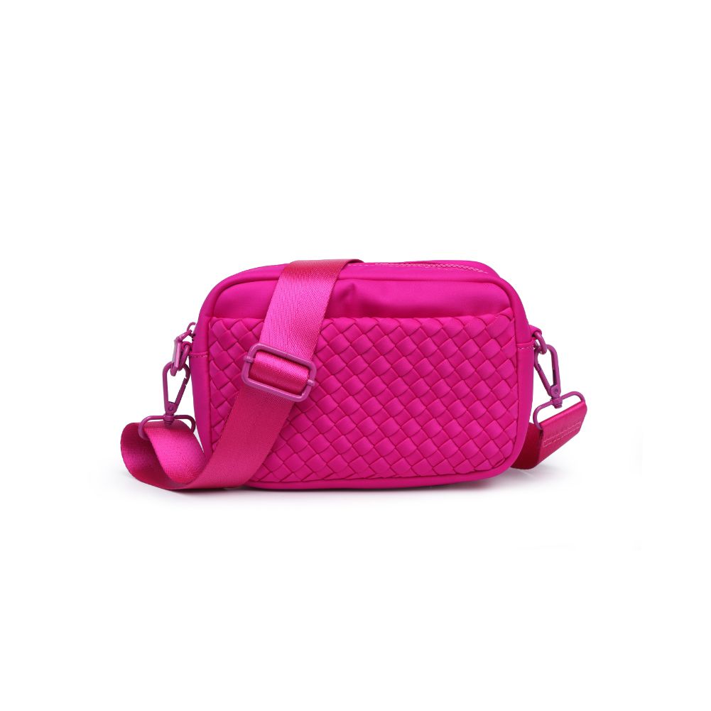 Product Image of Sol and Selene Inspiration - Woven Neoprene Crossbody 841764108331 View 5 | Fuchsia