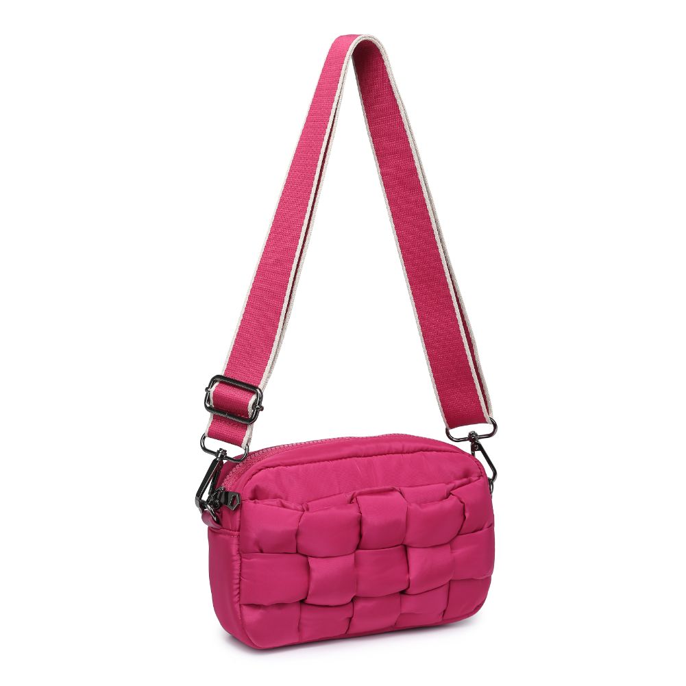 Sol and Selene Inspiration - Woven Nylon Crossbody 841764107600 View 6 | Magenta