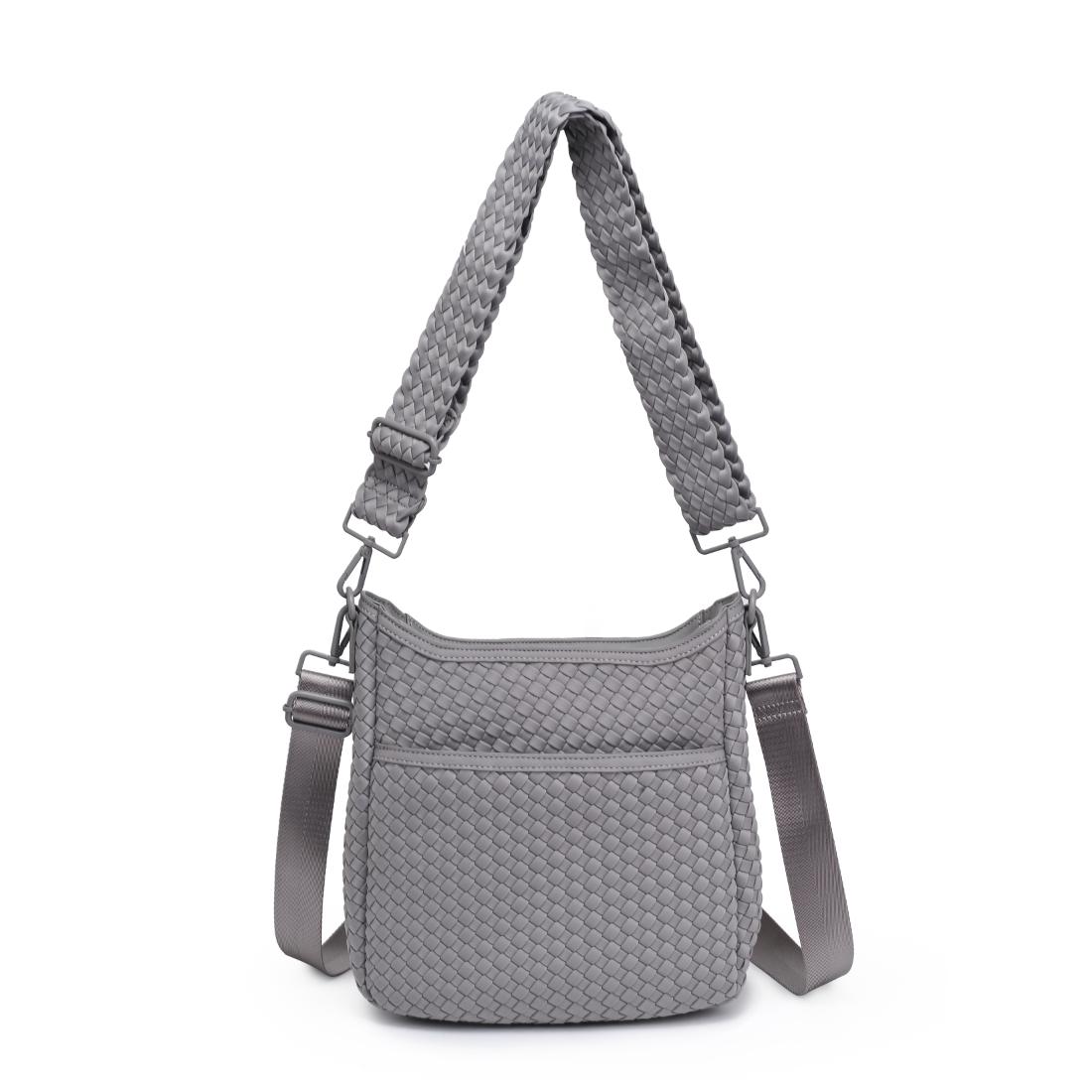 Woman wearing Fog Sol and Selene Kismet - Woven Neoprene Crossbody 841764111522 View 5 | Fog