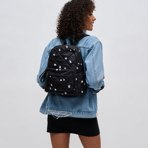 Woman wearing Black Star Sol and Selene Motivator - Small Backpack 841764106597 View 2 | Black Star