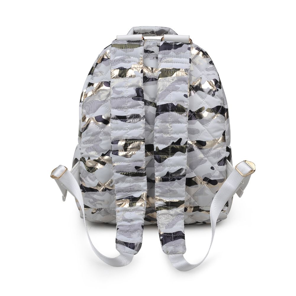 Sol and Selene All Star Backpack 841764105163 View 7 | White Metallic Camo