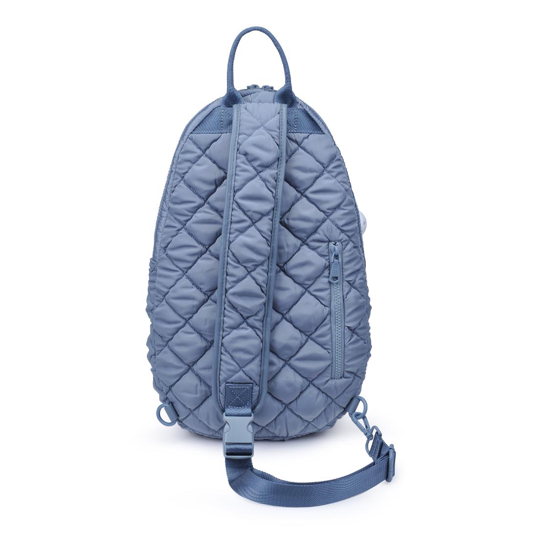 Sol and Selene Match Point - Quilted Puffer Pickleball & Paddle Tennis Sling Backpack 841764112017 View 7 | Slate Sky