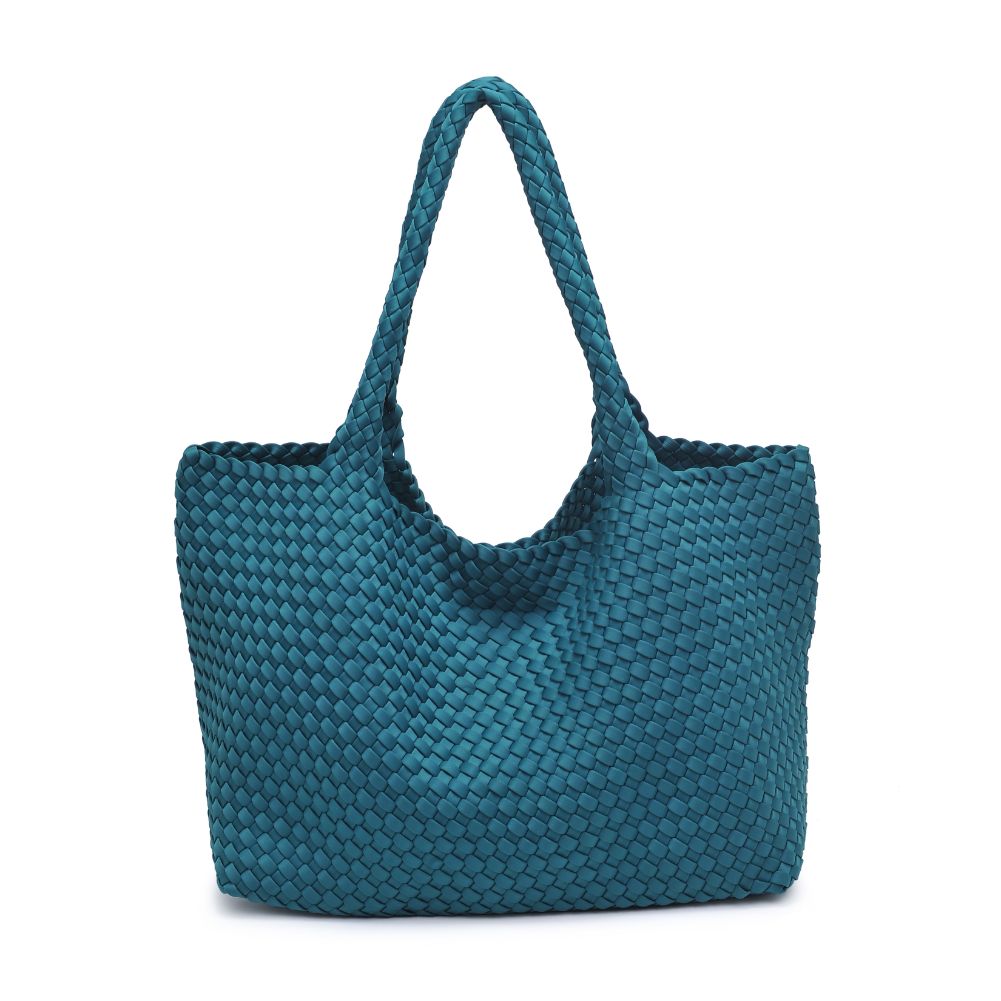 Woman wearing Forest Sol and Selene Sky's The Limit - Large Tote 841764108232 View 5 | Forest