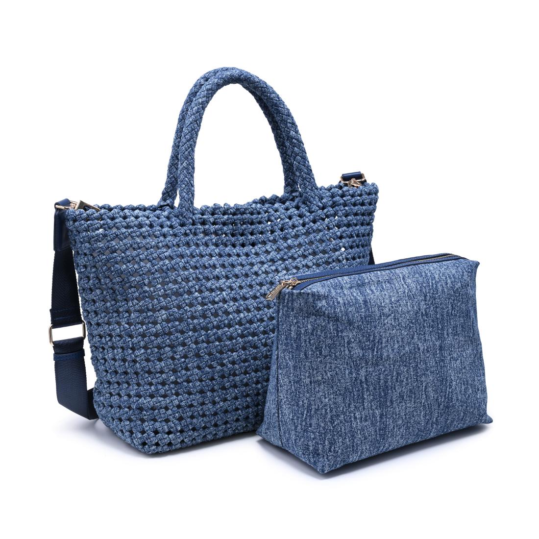 Product Image of Sol and Selene Ambrosia Medium - Denim Tote 841764112772 View 2 | Denim