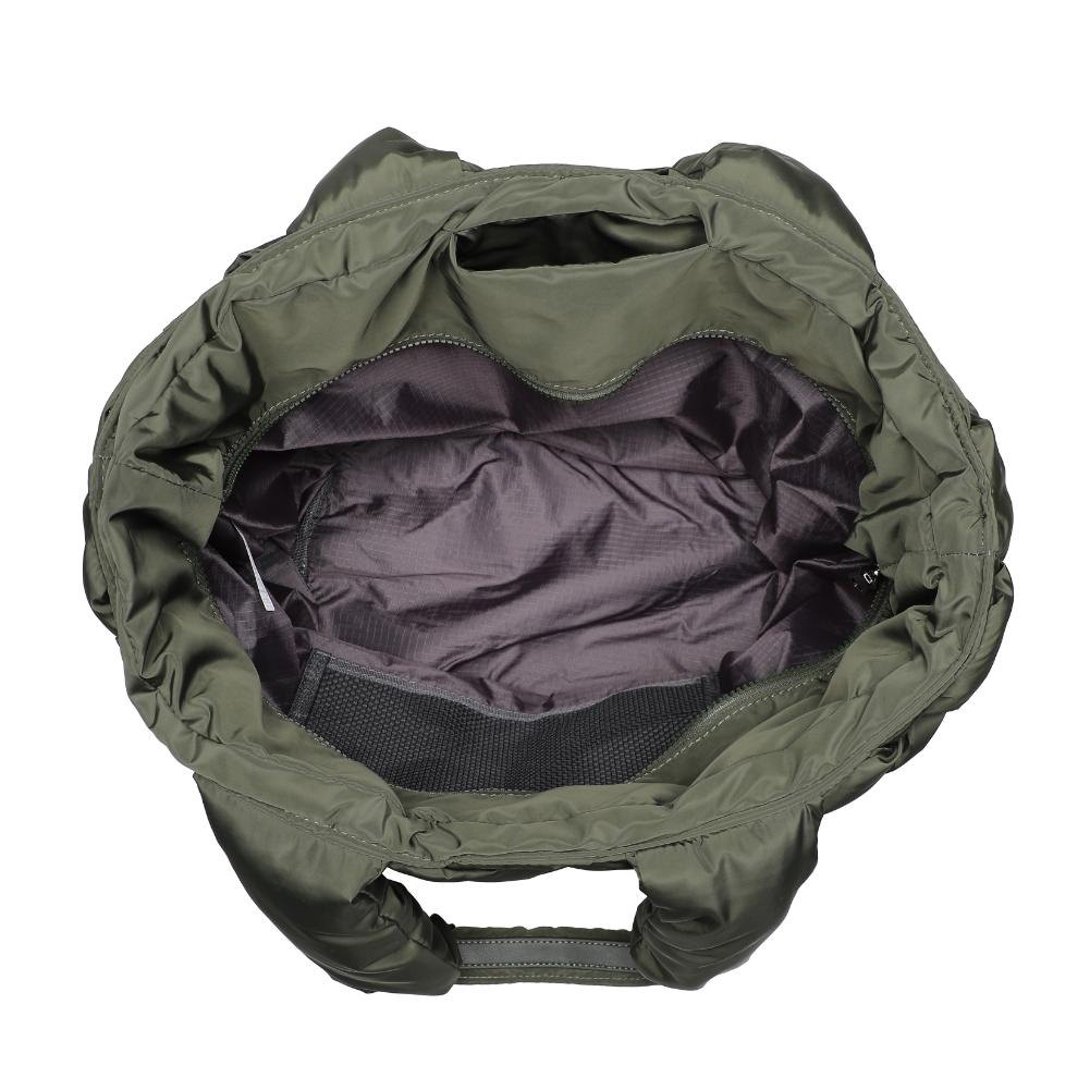 Woman wearing Olive Sol and Selene Intuition East West Tote 841764110525 View 9 | Olive