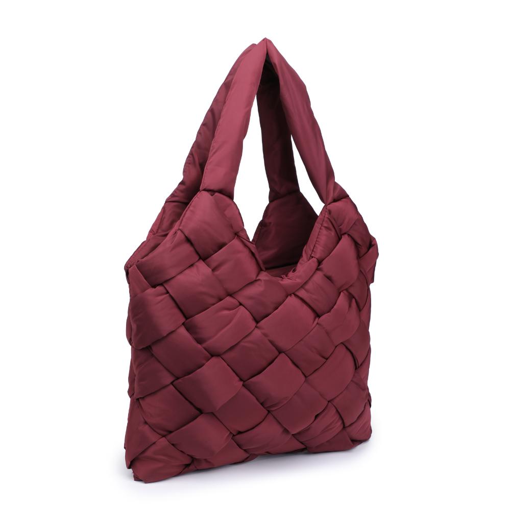 Woman wearing Burgundy Sol and Selene Illumine Tote 841764110792 View 6 | Burgundy