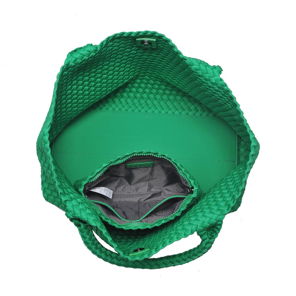 Woman wearing Kelly Green Sol and Selene Sky's The Limit - Large Tote 841764108898 View 9 | Kelly Green