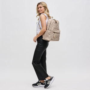 Woman wearing Nude Sol and Selene Motivator - Large Travel Backpack 841764107686 View 3 | Nude