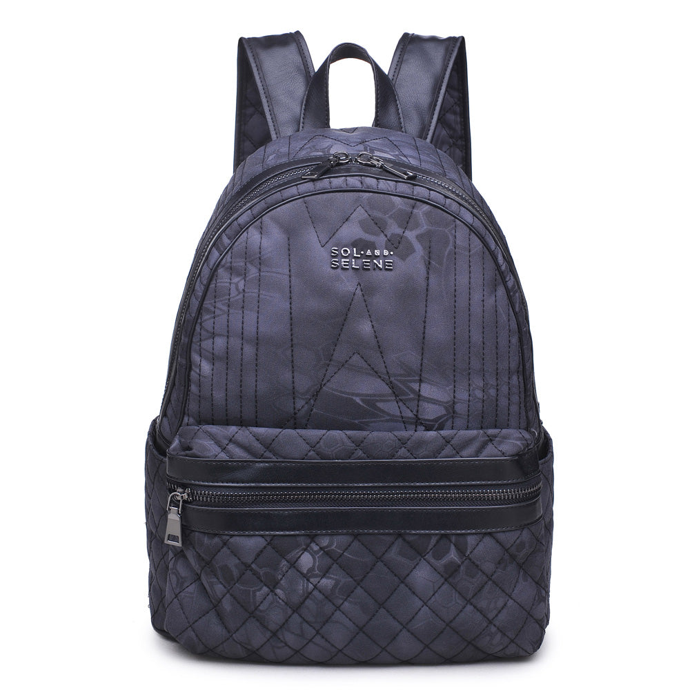 Product Image of Sol and Selene Cutting Edge Backpack 841764100588 View 1 | Gunmetal Multi