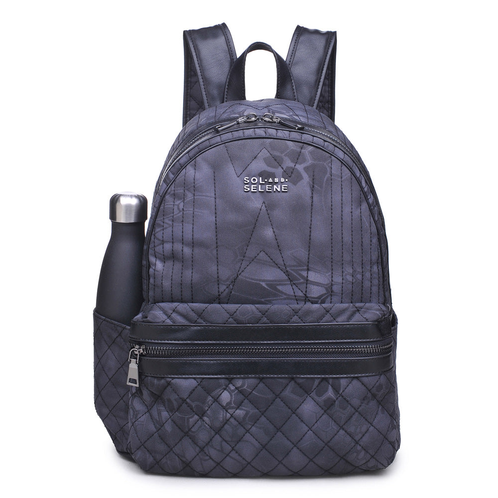 Product Image of Sol and Selene Cutting Edge Backpack 841764100588 View 8 | Gunmetal Multi