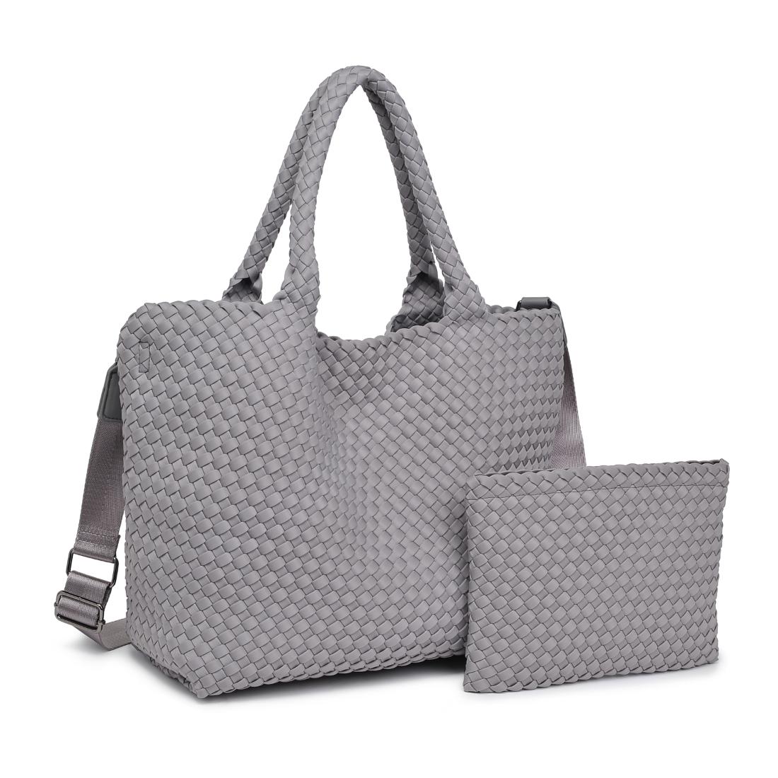 Woman wearing Fog Sol and Selene Sky's The Limit - Medium Tote 841764111300 View 6 | Fog