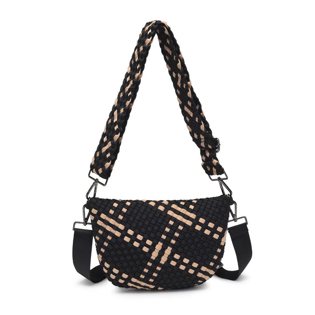 Sol and Selene Ethereal - Woven Neoprene Crossbody 841764111768 View 7 | Black Nude
