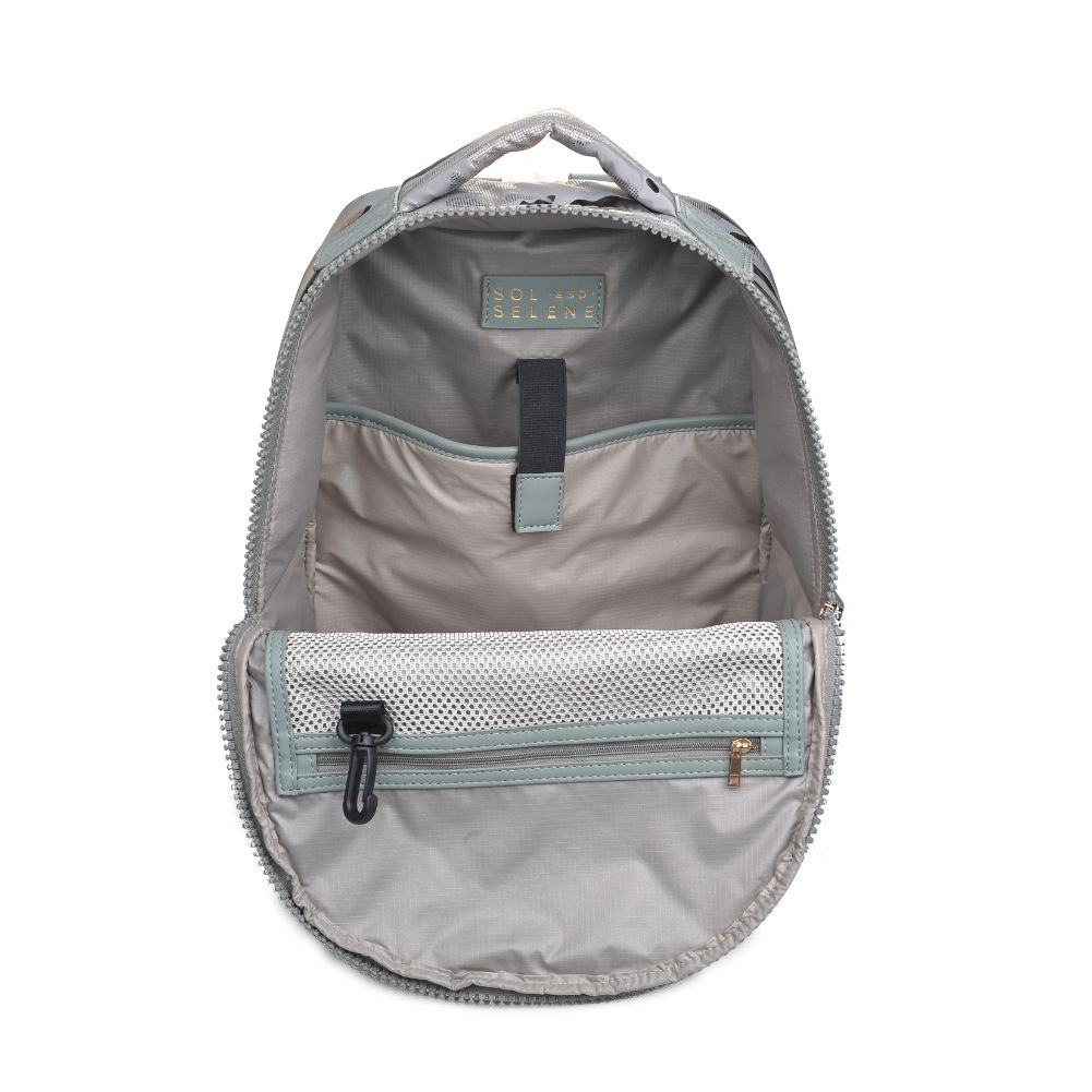 Sol and Selene All Star Backpack 841764105170 View 8 | Seafoam Metallic Camo