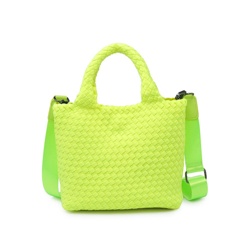 Woman wearing Neon Yellow Sol and Selene Sky's The Limit - Small Crossbody 841764108973 View 5 | Neon Yellow