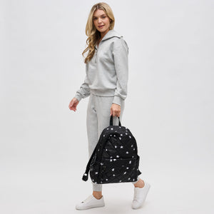 Woman wearing Black Star Sol and Selene Motivator - Large Travel Backpack 841764107426 View 4 | Black Star