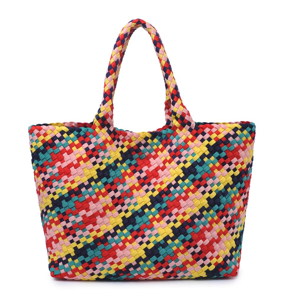 Woman wearing Candy Sol and Selene Sky's The Limit - Large Tote 841764109321 View 5 | Candy
